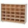 Wood Designs™ Tip-Me-Not™ 38H 25 Cubby Storage Unit Without Trays, Birch