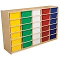 Wood Designs™ 30 - 5 Letter Tray Storage Unit With 30 Assorted Trays, Birch