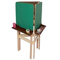 Wood Designs™ Art 3-Way Adjustable Easel With Chalkboard and Brown Tray, Birch