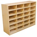 Wood Designs™ 24 - 5 Letter Tray Storage Unit Without Trays, Birch