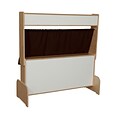 Wood Designs™ Natural Environments™ Deluxe Puppet Theater With Markerboard and Brown Curtains