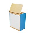 Wood Designs™ Literacy 25(H) Plywood Big Book Display and Storage W/Markerboard, Blueberry