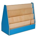 Wood Designs™ Literacy 29 1/2(H) Plywood Double-Sided Book Display, Blueberry