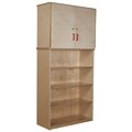 Wood Designs™ Vertical Storage Cabinet With Shelving Base, Birch
