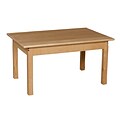 Wood Designs™ 24 x 36 Rectangle Hardwood Birch Activity Table With 24 Legs, Natural