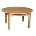 Wood Designs™ 36 Round Hardwood Birch Activity Table With 18 Legs, Natural