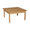 Wood Designs™ 36 Square Hardwood Birch Activity Table With 22 Legs, Natural