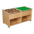 Wood Designs™ 36 x 18 Plywood Build-N-Play Table With Racetrack, Natural
