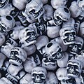 S&S® White Skull Beads Bag