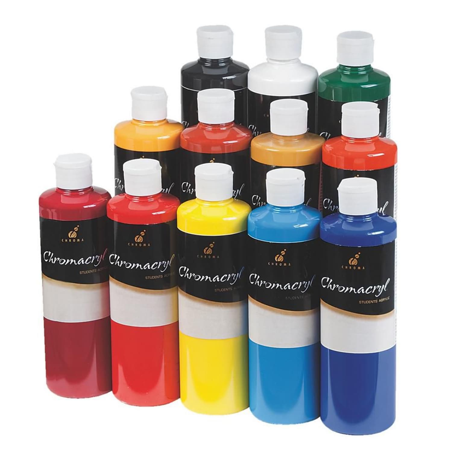 Chromacryl® 16 oz. Acrylic Paint Set, 12/Pack