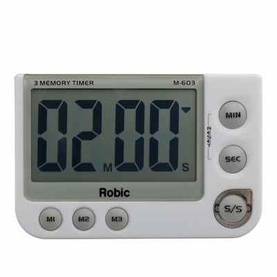 Robic® Deluxe Countdown Timer; White