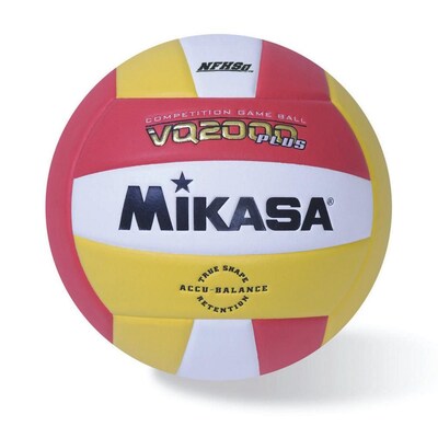 Mikasa® Premier Series Indoor Competition Volleyball, Scarlet/Gold