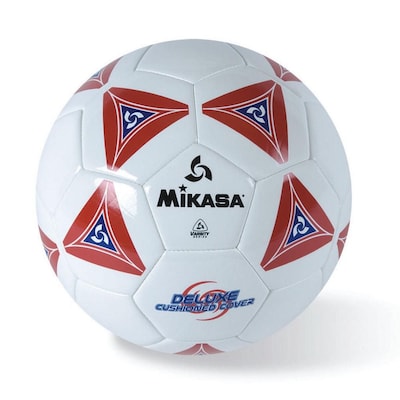 Mikasa® Varsity Series Soft Soccer Ball, Size 4, Red/Blue/White