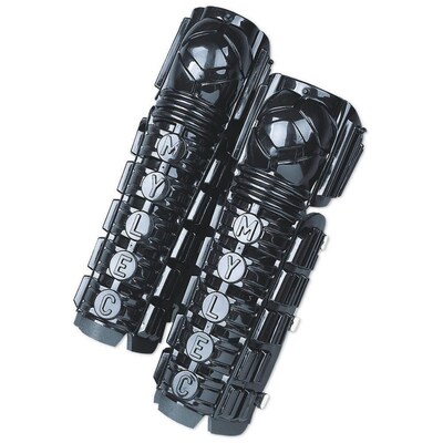 S&S® 11 Small Street Hockey Shin and Ankle Pad, Black, 2/Pack
