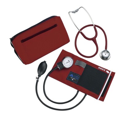 Mabis® MatchMates® Combination Kit, With 3M® Littmann® Classic II S.E. Stethoscope, Burgundy (12-260-071)