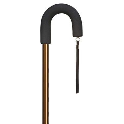 Briggs Healthcare Deluxe Adjustable Aluminum Cane Standard Handle Bronze