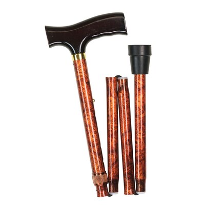 Briggs Healthcare Designer Folding Cane Copper Swirl