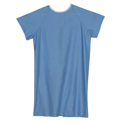 Briggs Healthcare Convalescent Gown with Back Tape Ties Blue