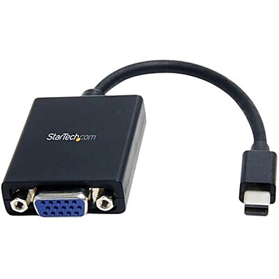 Startech 4 Mini DisplayPort to VGA Video Adapter Converter; Black
