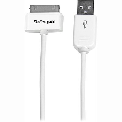 Startech 3.28 Apple Dock Connector to USB Cable For iPhone/iPod/iPad; White