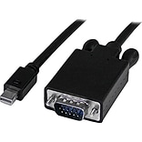 Startech 3 Mini DisplayPort to VGA Adapter Converter Cable; Black
