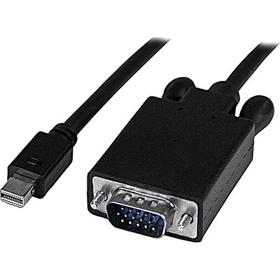 Startech 6 Mini DisplayPort to VGA Adapter Converter Cable; Black