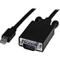 Startech 3' Mini DisplayPort to VGA Adapter Converter Cable; Black