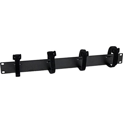 StarTech 1U Velcro Horizontal Server Rack Cable Management Panel, Black1