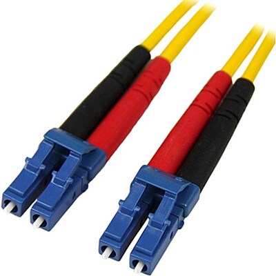 StarTech 3.28 LC/LC OS1 Singlemode Duplex Fiber Optic Patch Cable, Yellow1