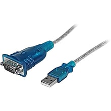 Startech 1 USB to RS232 Serial Adapter Cable; Black