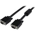 Startech 15 HD15M to HD15M Coax High Resolution Monitor VGA Cable; Black