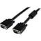 Startech 15 HD15M to HD15M Coax High Resolution Monitor VGA Cable; Black