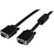 Startech 25 HD15M to HD15M Coax High Resolution Monitor VGA Cable; Black