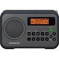 Sangean PR-D18 AM/FM Stereo Digital Tuning Portable Receiver; Black