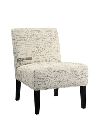 COASTER Wood & Fabric Contemporary Accent Chair Paisley