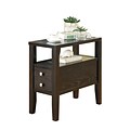 COASTER End Table Wood 24H x 12W x 24D Chairside Table