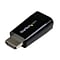 Startech Compact HDMI to VGA Portable Adapter Converter; Black