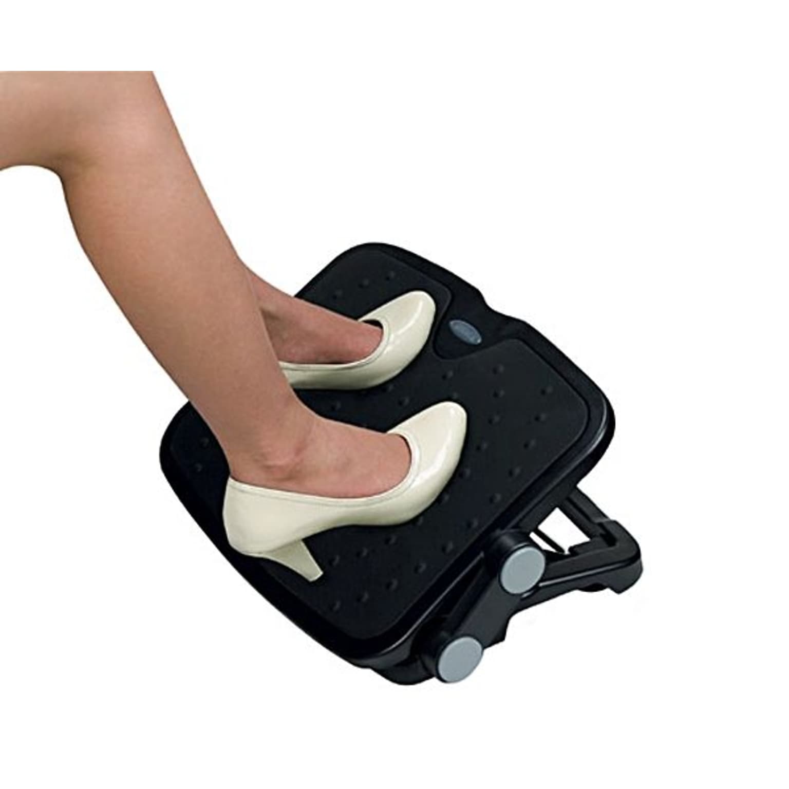 Aidata Luxe Comfort Tilt Adjustable Footrests, Black (FR006B)
