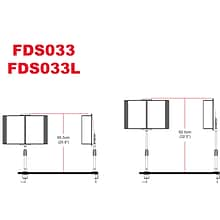 Aidata® InfoStation Desk Clamp Information Organizer With 10 Display Panels