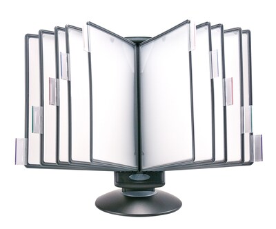 Aidata® 2 Motion Rotary Reference Organizer Display With 10 Display Panels