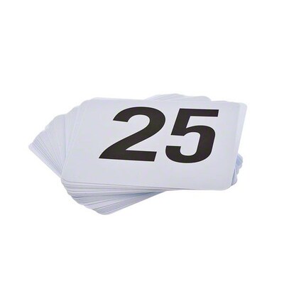 Update International 1-25 Table Numbers, Plastic (PTN4/1-25)