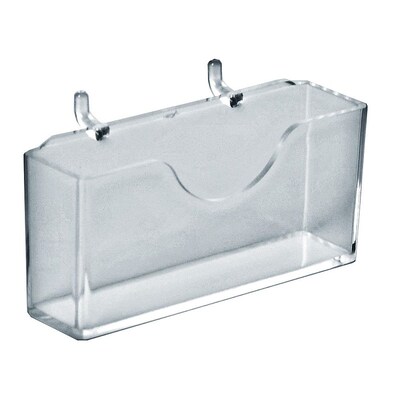Azar Card Holder, 2 x 4.125, Horizontal, Desktop/Wall, Clear Acrylic, 10/Pack (252008-10PK)