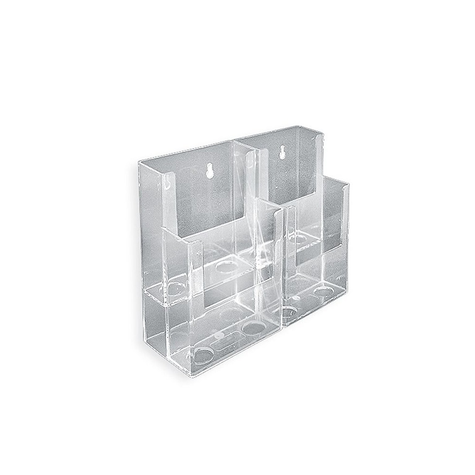 Azar Displays 9 3/8 W Countertop Display, Clear, 2/Pack (252812)