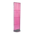 Azar Displays 16 x 60 Pegboard Freestanding Floor Display Pink