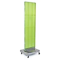 Azar Displays 16 x 60 Pegboard Freestanding Floor Stand Green