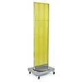 Azar Displays 16 x 60 Pegboard Freestanding Floor Stand Yellow
