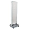 Azar Displays 16 x 60 Pegboard Floor Stand Revolving Base White
