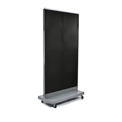 Azar Displays 32 x 60 Pegboard Floor Stand Black