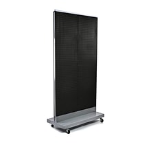 Azar Displays 32 x 60 Pegboard Floor Stand Black