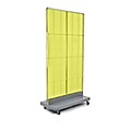 Azar Displays 32 x 60 Pegboard Floor Stand Yellow